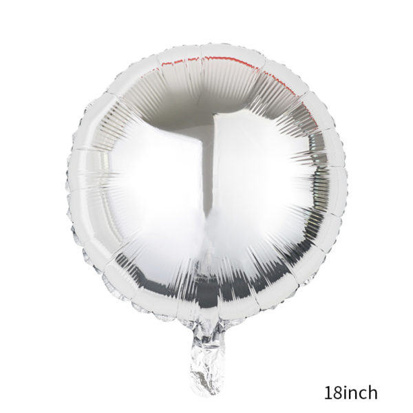 Multicolor Round 18 inches Aluminum Foil Balloon - 图片 2