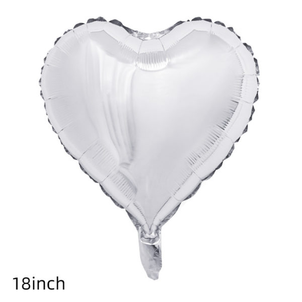 Multicolor Heart Shaped 18 inches Aluminum Foil Balloon - 图片 2