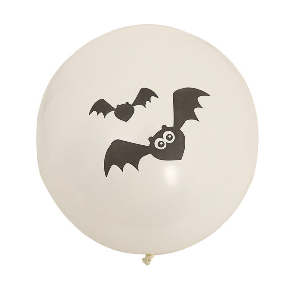 Off White 12 inches Halloween Bat Balloons Ghost Balloons for Party - 图片 2