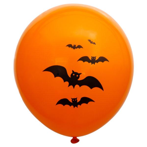 Orange 12 inches Halloween Pumpkin Balloons Cat Balloons for Party - 图片 2