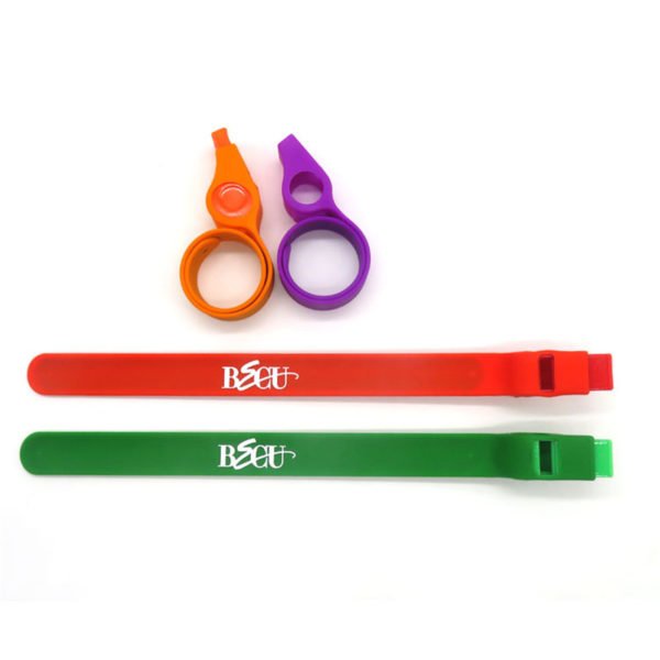 Silicone Bracelet with Whistle Whistle Bracelet - 图片 2