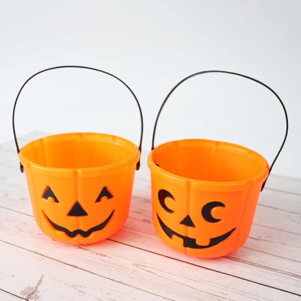 PVC Pumpkin Head Candy Bucket - 图片 2