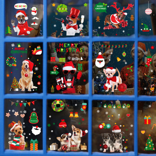 Christmas Reuseable Static Window Sticker Decals - 图片 2