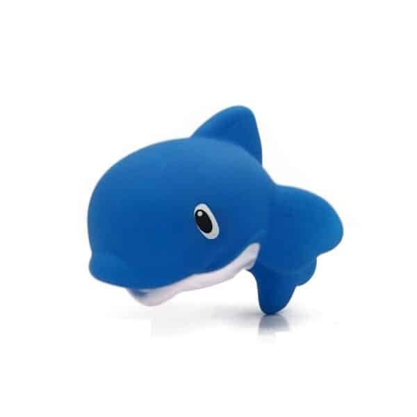 PVC Blue Fish Shaped Bath Toys - 图片 2