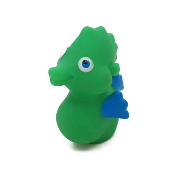PVC Green Seahorse Shaped Bath Toys - 图片 2