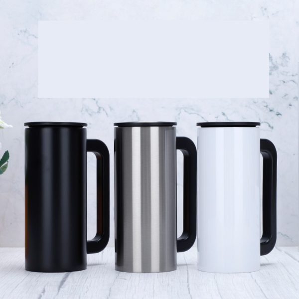 10 oz. Sporty Stainless Steel Travel Mug - 图片 2
