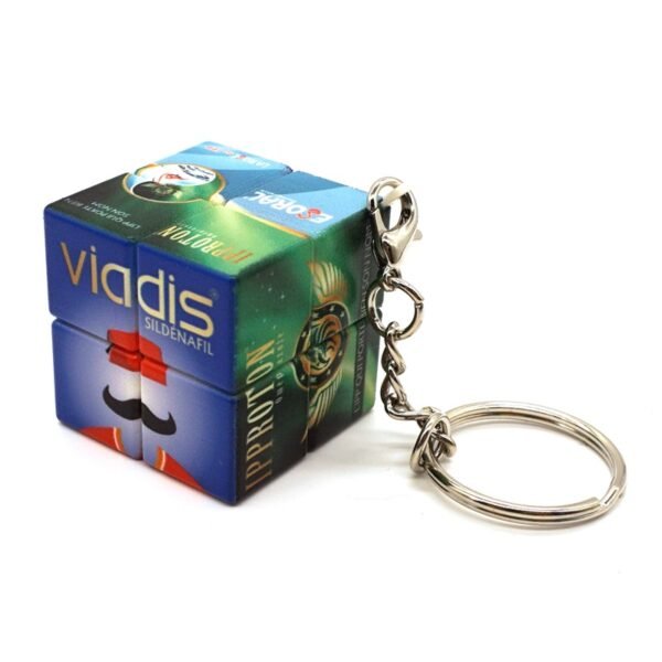 Mini Cube Puzzle With Keychain - Image 2
