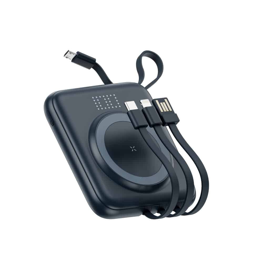 10,000mAh Compact Portable Wireless Power Bank with Holder - 图片 2