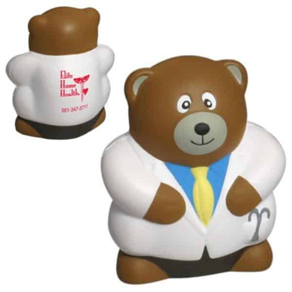 Squishy Physician Bear Stress Ball - 图片 2