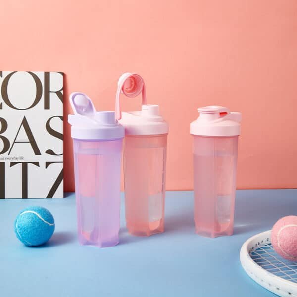 Simple Protein Powder Shaking Cup Sports Plastic Shaker Customized Logo - 图片 2