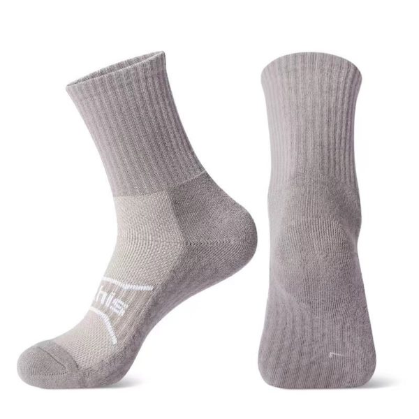 Pure Color Sport Crew Socks - 图片 2