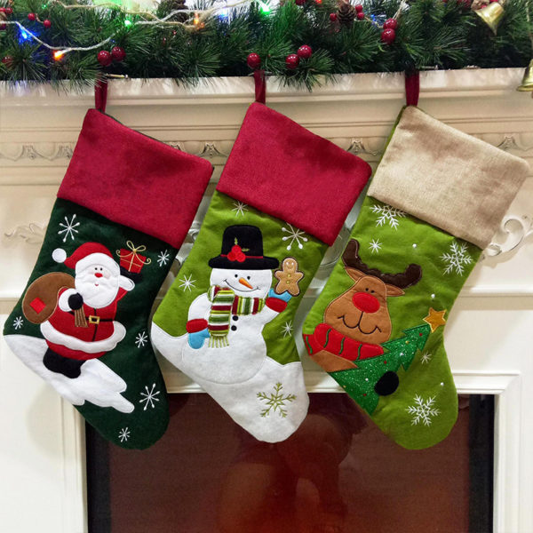 Santa Claus Christmas Socks - 图片 2