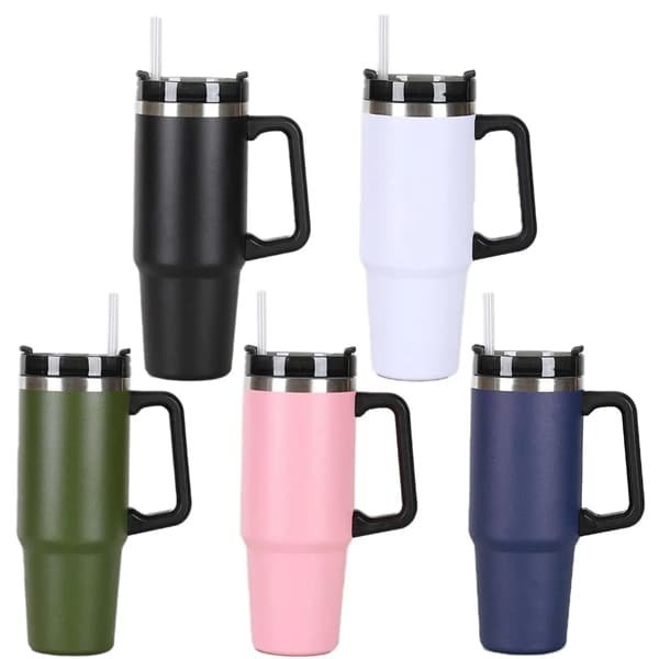 Tumbler With Handle Straw Lid 30oz. - 图片 3