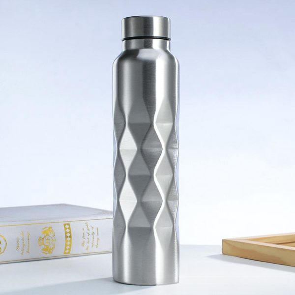 Extra Large Capacity Stainless Steel Water Bottle with 3D Pattern - 图片 3