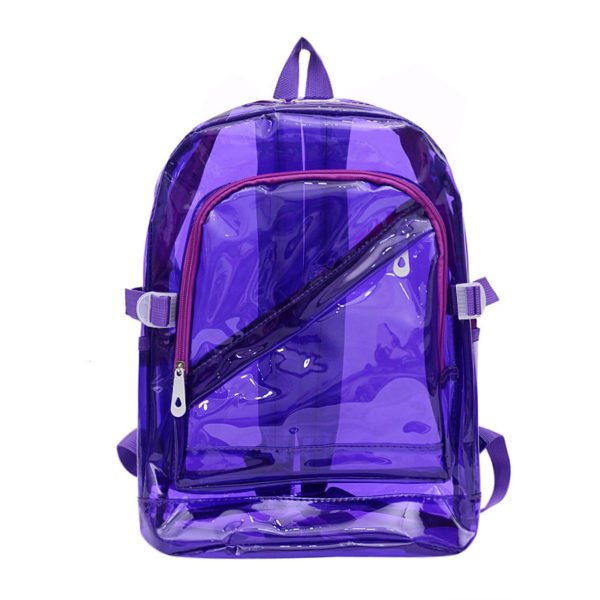 Muti-colored Transparent PVC Backpack - Image 3