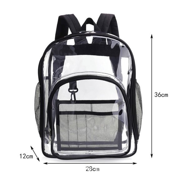 Multicoloured Clear PVC Backpack - Image 3
