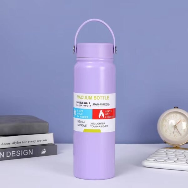 Large Capacity 28oz Stainless Steel Insulated Bottle with Carry Loop - 图片 3