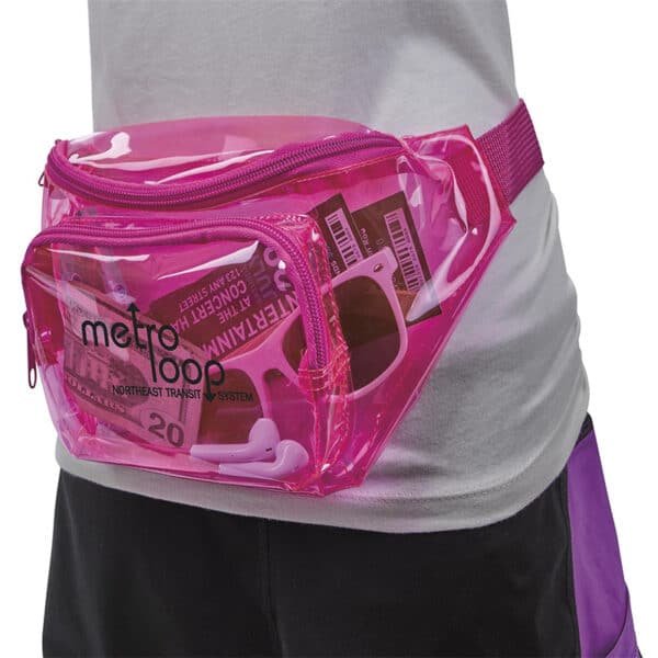 Clear PVC Transparent Crossbody Pack Waist Bag - 图片 3
