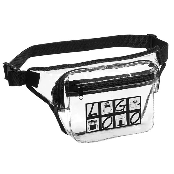 Transparent 2-Zipper Fanny Pack - 图片 3