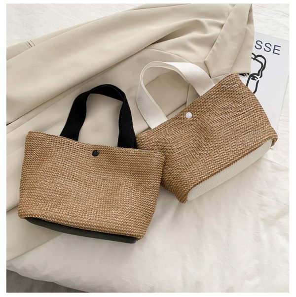 Woven leisure Resort literary Retro Handbag - 图片 3
