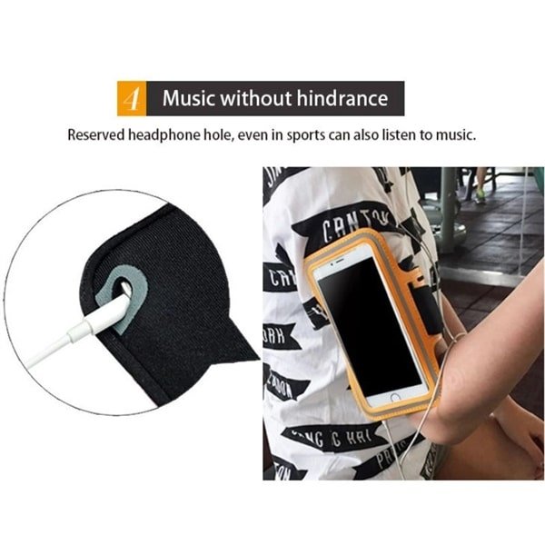 Fitness Armband w/ Custom Imprint PVC Running Band - 图片 3