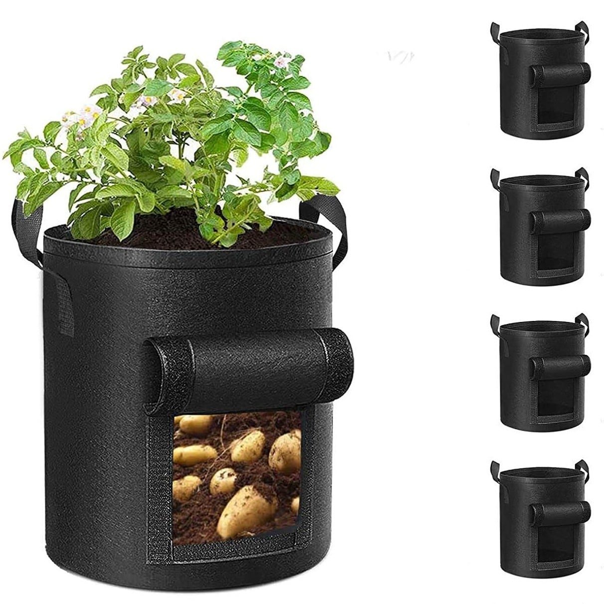 Customized Grow Bag With Flap 4 Gallon - Image 3