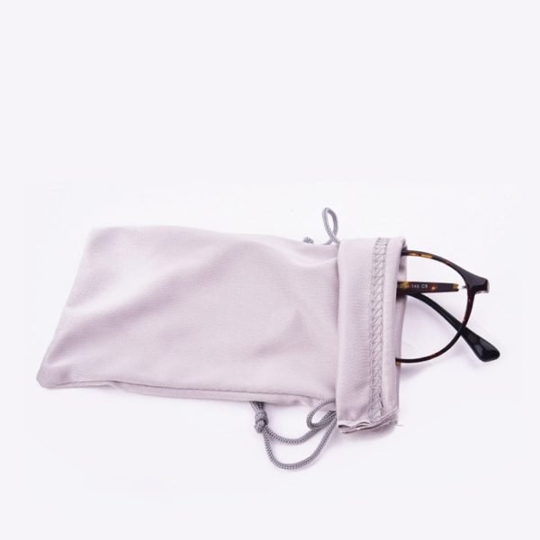 Multicolor Customizable Polyester Glasses Bag Sunglasses Pouch with Drawstring - Image 3
