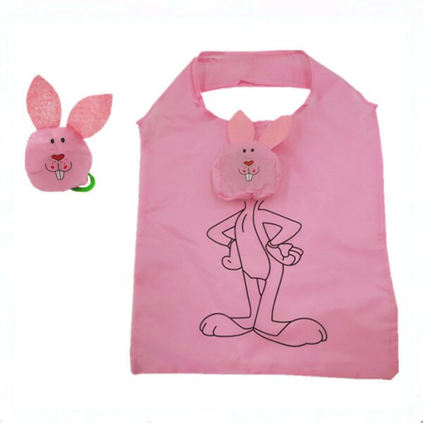 Polyester Rabbit Foldable Shopping Bag - Image 3