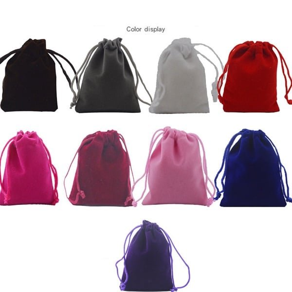 Flocked Fabric Drawstring Bag - Image 3