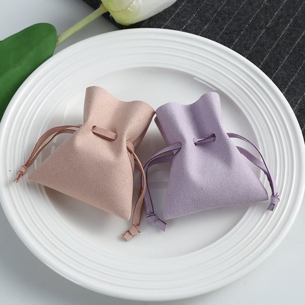 Microfibre Drawstring Velvet Bag - Image 3