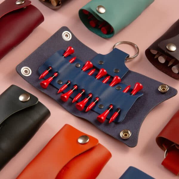 PU Leather Golf Tee Waist Pouch - 图片 3