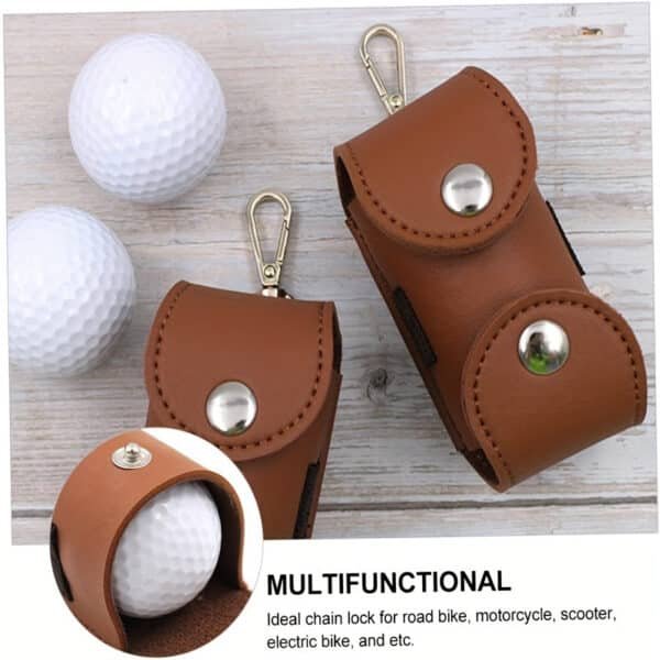 PU Leather Golf Ball Waist Pouch - Image 3