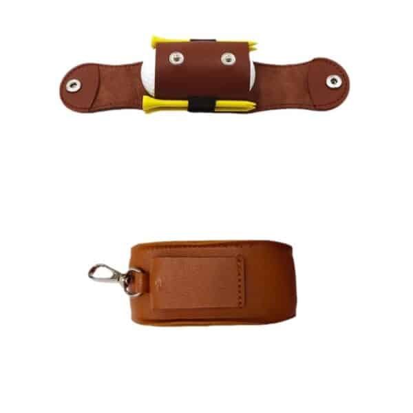 Customized Waist Hanging Portable Mini PU Leather Golf Pouch - 图片 3