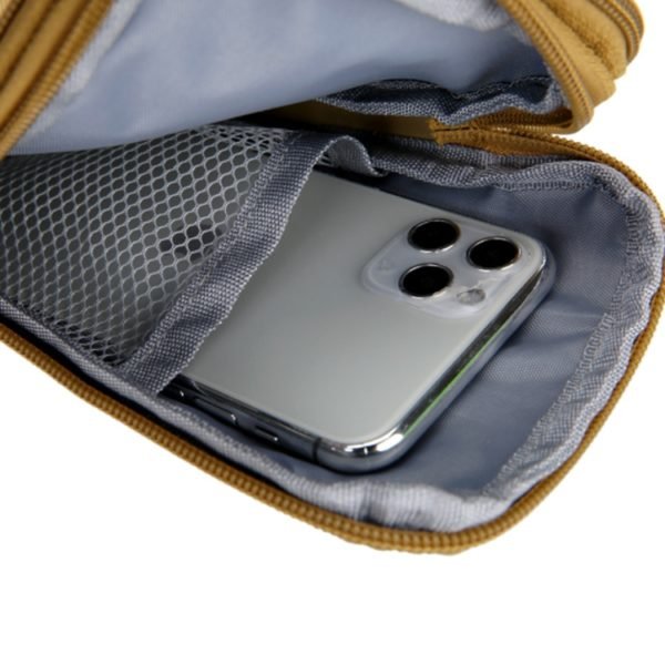 Multicolor Workwear Style Outdoor Belt Pouch with Carabiner - Image 3