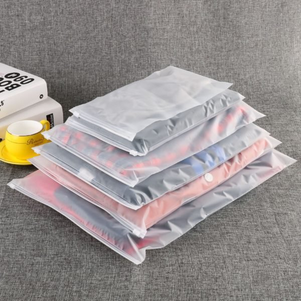 Frosted Clothing Zip Reclosable Bag - Image 3