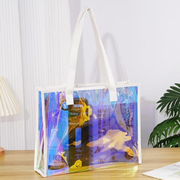 PVC Clear Jelly Illusion Tote Bag - 图片 3
