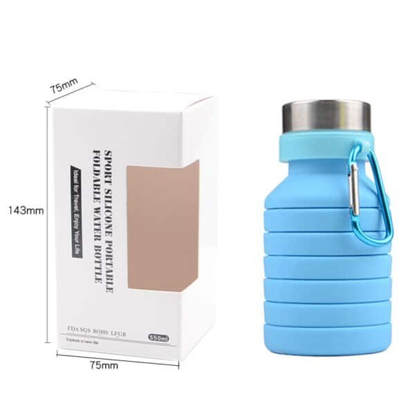 Custom 17 oz Leak Proof Twist Cap Collapsible Water Bottle - 图片 3