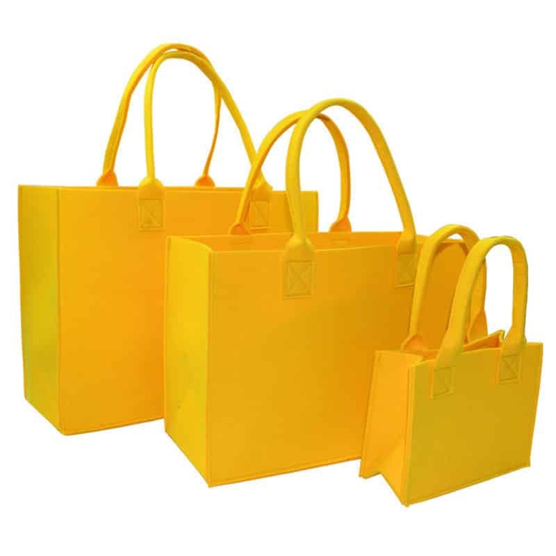 Customizable Wool Felt Shopping Tote Bag - Image 3