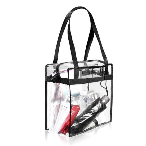 Clear PVC Tote Bag with Shoulder Strap - 图片 3