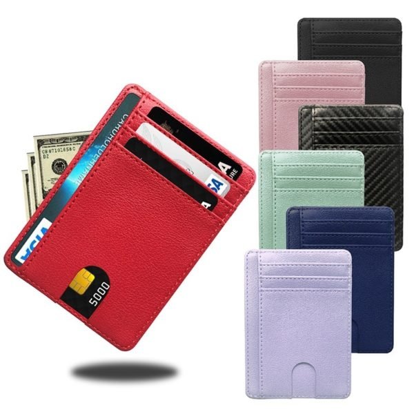 Multi-card Portable PU Anti-magnetic RFID Card Holder - Image 3