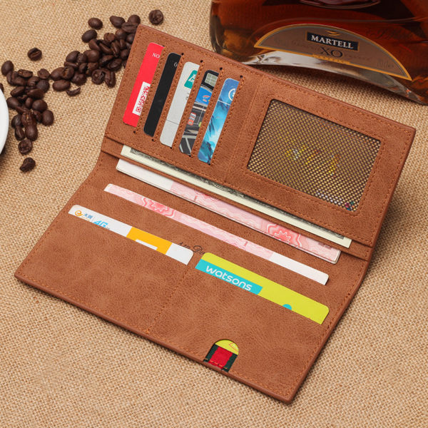 Brushed Ultra-thin Soft Leather Wallet - 图片 3