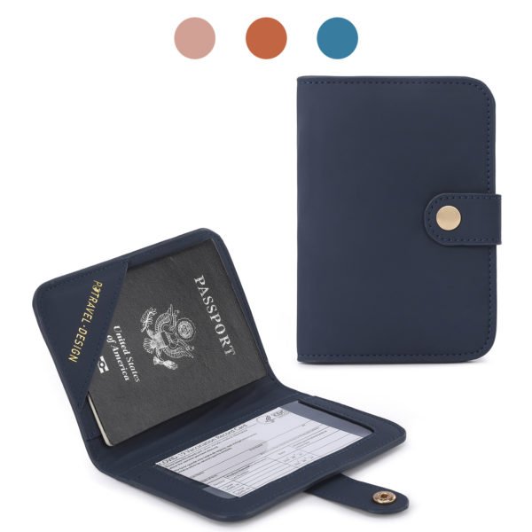 Magnetic Buckle Passport Holder ID Wallet - Image 3