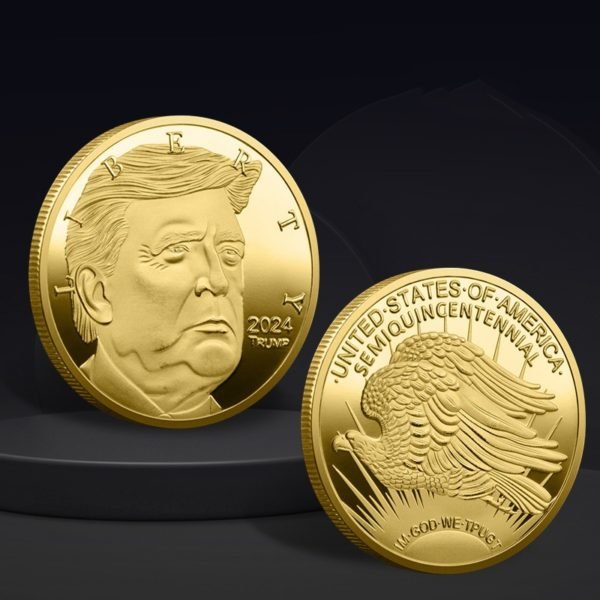 Gold 2024 Presidential Campaign Coins Trump - 图片 3