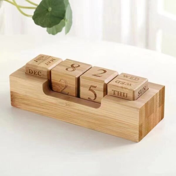 Cube Calendar with Rotatable Base - Image 3