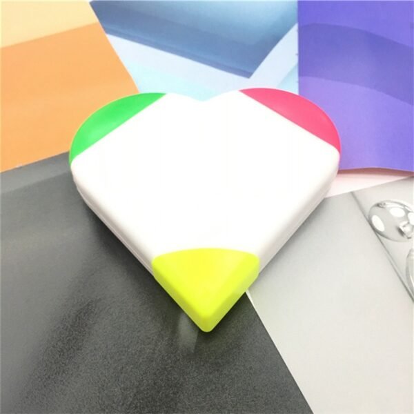 Heart Shaped Creative 3-in-1 Highlighter - 图片 3