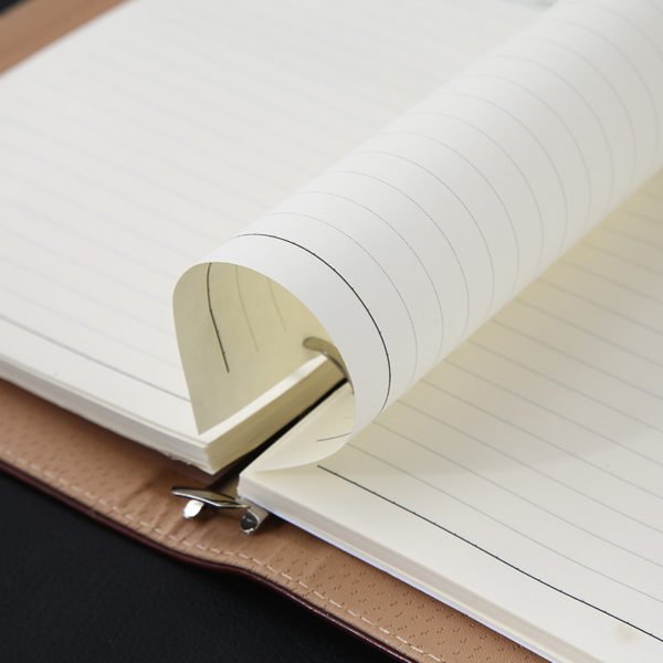 Hardcover Loose-leaf notebook with Card and Pen Holder - 图片 3