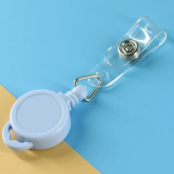 Multi-color Plastic Round ID Retractable Badge Reel - 图片 3