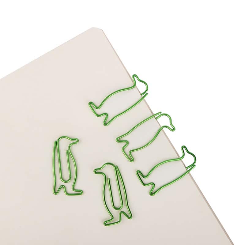 Office & Learning Green Penguin Paperclip - 图片 3