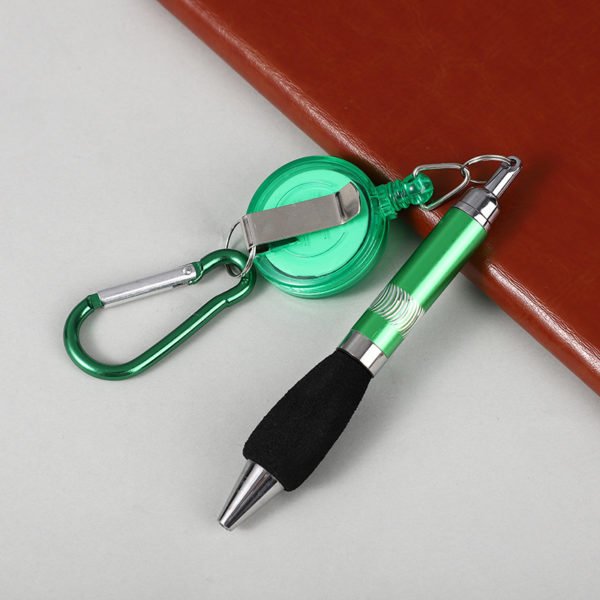 Keychain Carabiner Retractable Pen - 图片 3