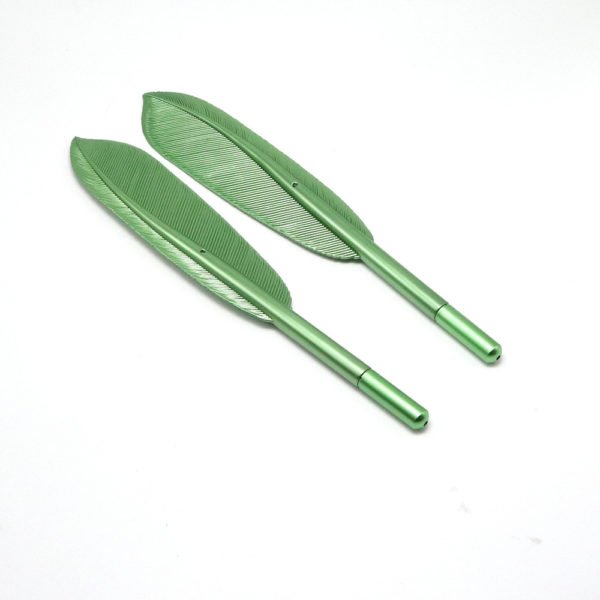 Feather Shaped Plastic Pen With Logo - Image 3
